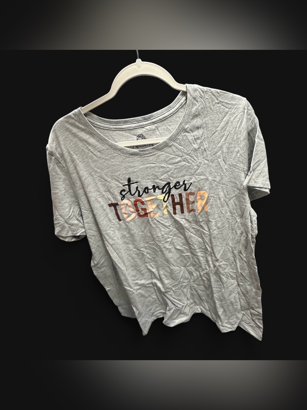 "Stronger Together" Gray Graphic Tee